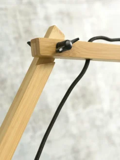 Good&Mojo Wandlamp Kalimantan naturel Ø60 zwart naturel L Online