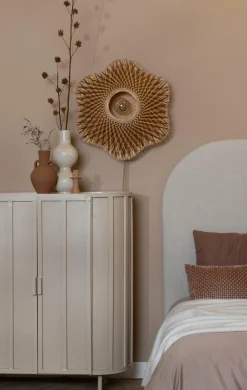 Good&Mojo Wandlamp Madura bamboe ø60x15cm naturel bruin M