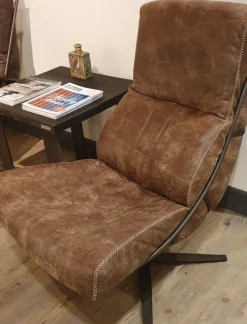 Het Anker Draaifauteuil Rasmus L60 met gestoffeerde armleuning Best
