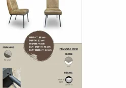 Het Anker Eettafelfauteuil Lacey - diverse kleuren New