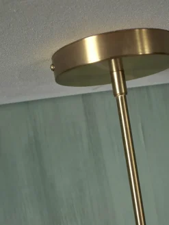 it's about RoMi Hanglamp glas/ijzer Carrara 3-arm met 6 bollen wit marmerprint/goud Clearance