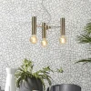 it's about RoMi Kroonluchter ijzer Cannes 3-arm goud S Sale