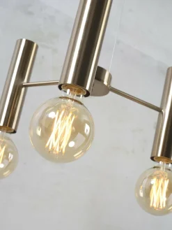 it's about RoMi Kroonluchter ijzer Cannes 3-arm goud S Sale
