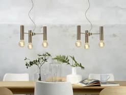 it's about RoMi Kroonluchter ijzer Cannes 3-arm goud S Sale