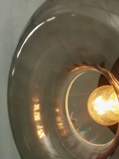 it's about RoMi Plafondlamp glas Brussels Ø 27 antraciet New