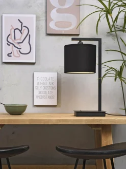 it's about RoMi Tafellamp ijzer/zwart Boston zwart New