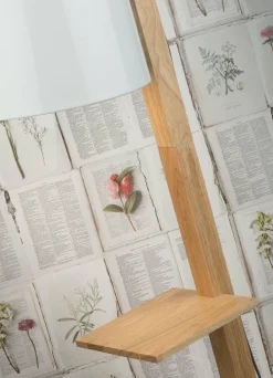 it's about RoMi Vloerlamp ijzer/hout Cambridge voor boeken naturel/ wit Discount