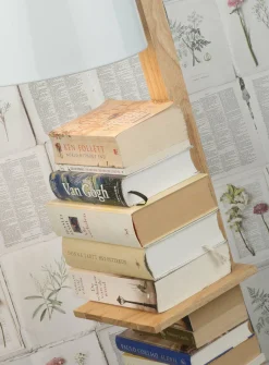 it's about RoMi Vloerlamp ijzer/hout Cambridge voor boeken naturel/ wit Discount