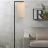it's about RoMi Vloerlamp ijzer/zwart Boston licht linnen Hot