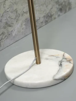 it's about RoMi Vloerlamp ijzer/marmer Toulouse kap Ø40 goud Best