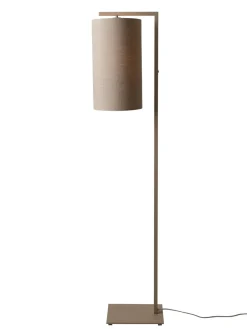 it's about RoMi Vloerlamp Boston zand/kap 2545 linnen donker Clearance