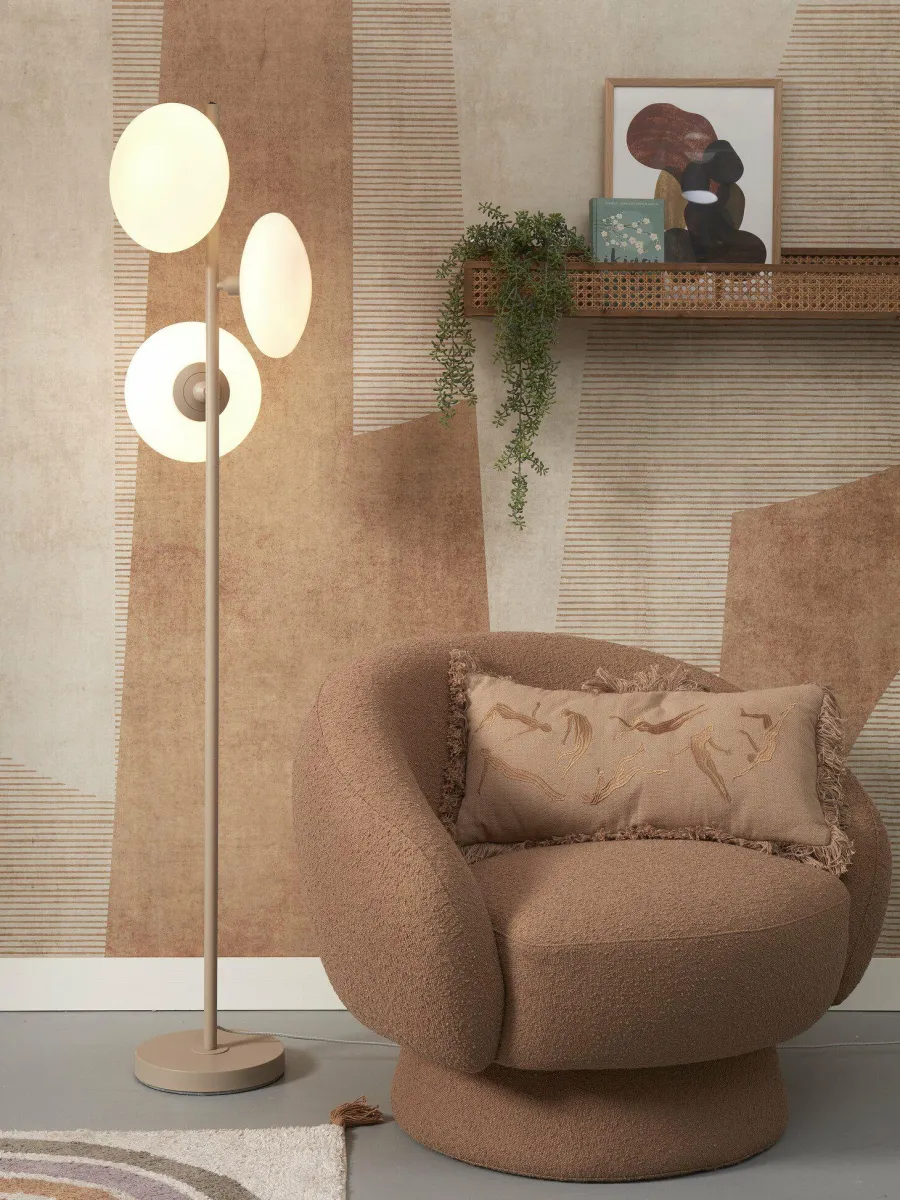 it's about RoMi Vloerlamp Sapporo 3-schijf wit/zand Best