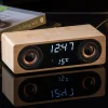 Karlsson Alarmklok Classic BT speaker met telefoonoplader bamboo Hot