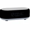 Karlsson Alarmklok Vogue met telefoonoplader en bluetooth zwart Best