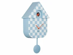 Karlsson Klok Modern Cuckoo Checker zacht blauw Clearance