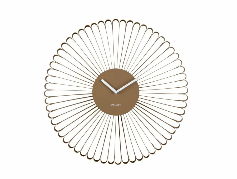 Karlsson Wandklok Cascara mocca bruin