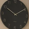 Karlsson Wandklok Charm Engraved Numbers zwart Ø 40 cm Hot