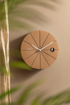 Karlsson Wandklok Destacado Cuckoo mocca bruin met aardebruin Sale