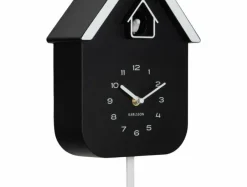 Karlsson Wandklok Dupla Color Cuckoo zwart met wit Sale