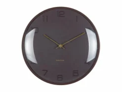 Karlsson Wandklok Fuerte Dome bruin Sale
