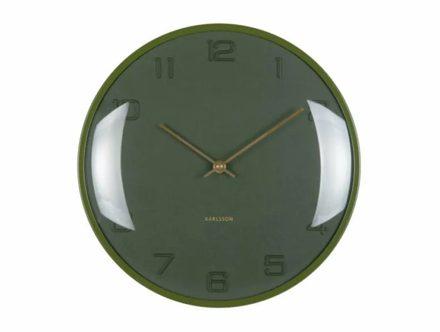 Karlsson Wandklok Fuerte Dome luxury groen Hot