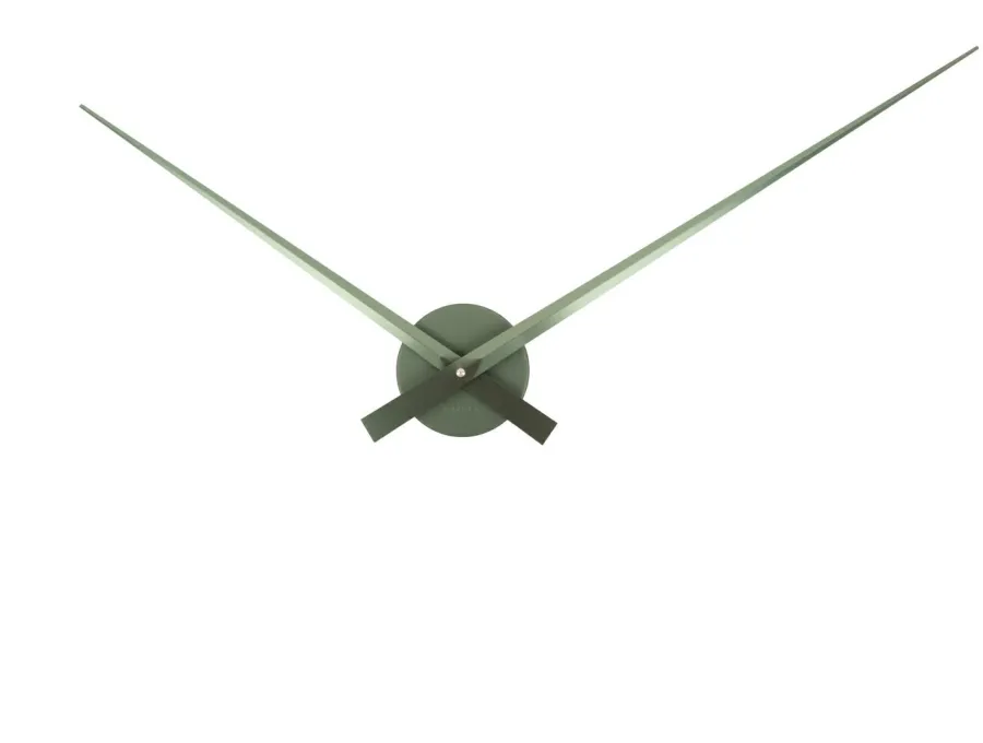 Karlsson Wandklok Little Big Time groen metallic Sale