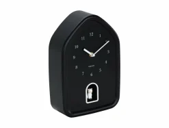 Karlsson Wandklok Modern Kitty zwart Outlet