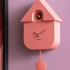 Karlsson Wandklok Modern Cuckoo Oro Roze Sale