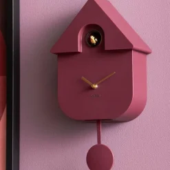 Karlsson Wandklok Modern Cuckoo Oro Mauve Sale