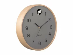 Karlsson Wandklok Natural Cuckoo muisgrijs Ø 31.5 cm