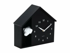 Karlsson Wandklok Peeking Doggy zwart