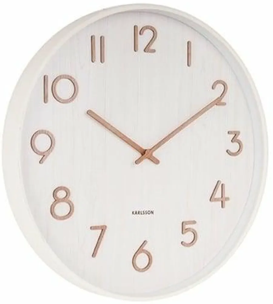 Karlsson Wandklok Pure wit Ø 40 cm Clearance