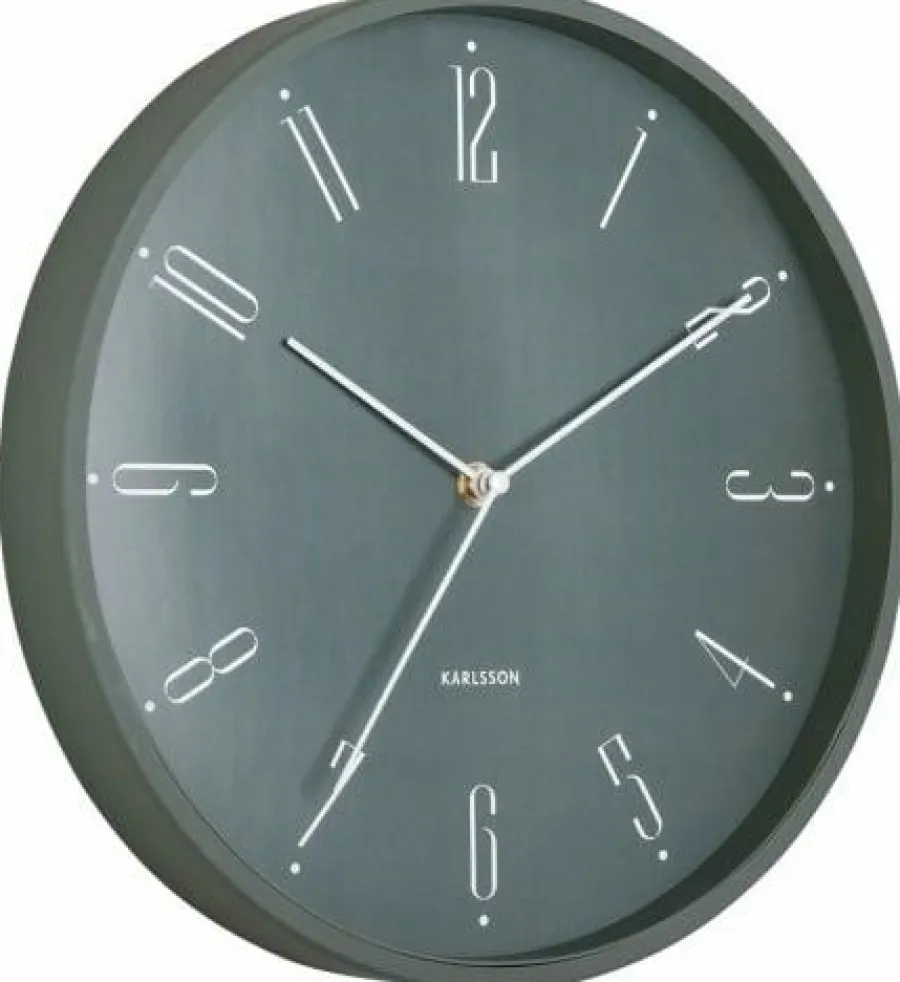 Karlsson Wandklok Regal Numbers jungle groen New