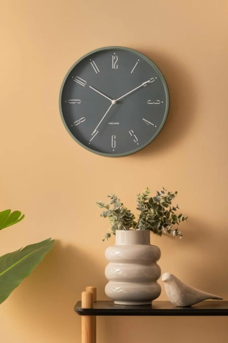 Karlsson Wandklok Regal Numbers jungle groen New