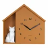 Karlsson Wandklok Sitting Cat okergeel Sale