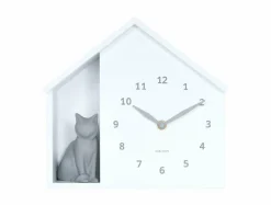 Karlsson Wandklok Sitting Cat wit Sale