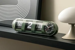 Karlsson Wandklok Tube Flip jungle groen Outlet