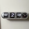 Karlsson Wandklok Tube Flip zilver Online