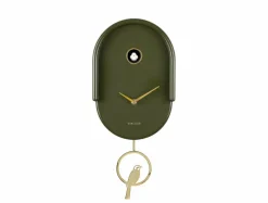 Karlsson Wandklok Tweet luxury groen