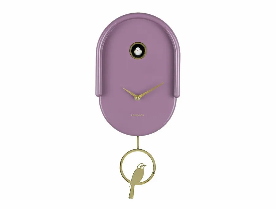 Karlsson Wandklok Tweet mauve New