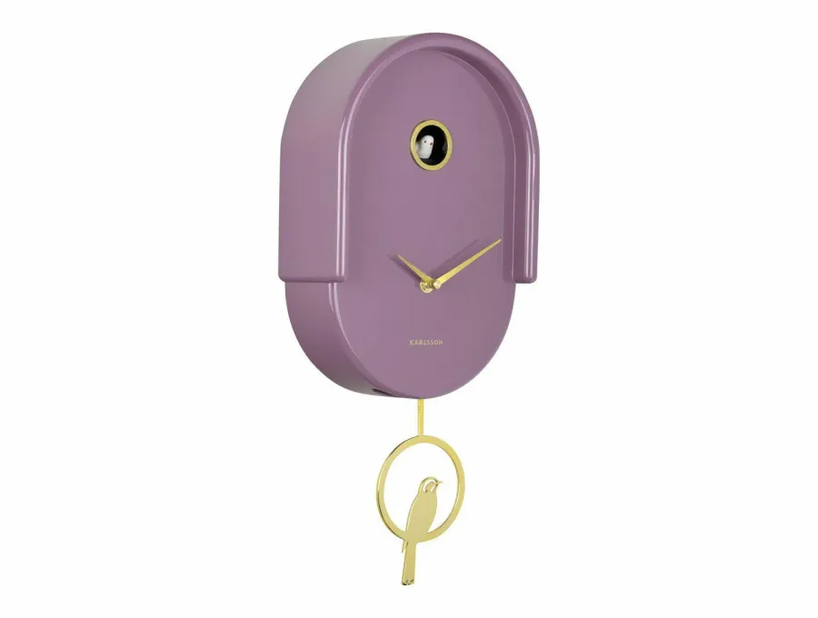 Karlsson Wandklok Tweet mauve New