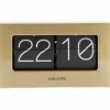 Karlsson Wand-/Tafelklok Boxed Flip goud Best