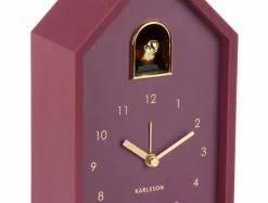 Karlsson Wekker Modern Cuckoo Oro donker mauve Outlet