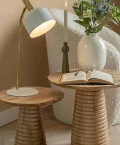 Leitmotiv Bijzettafel Force striped groot mango Online