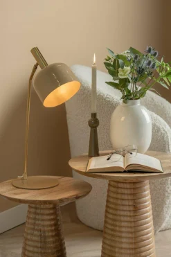 Leitmotiv Bijzettafel Force striped groot mango Online