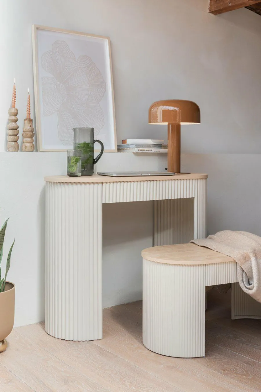 Leitmotiv Salontafel Estriado zacht warm grijs Sale