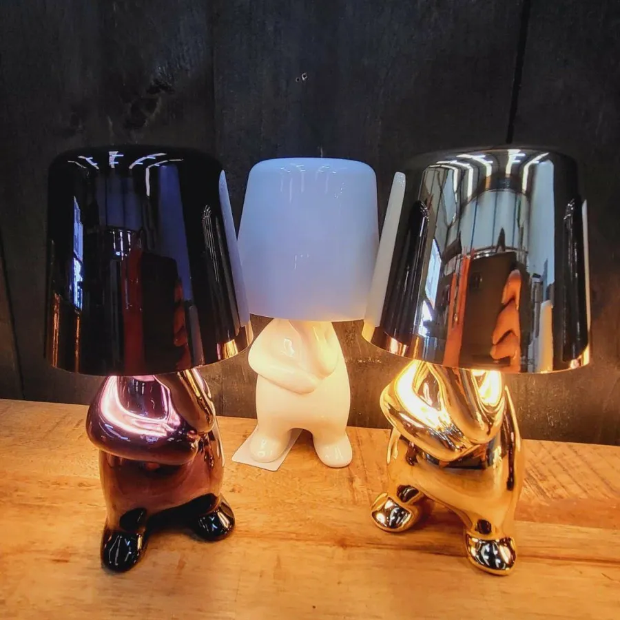 Leitmotiv Tafellamp Glossy TJ zwart Outlet