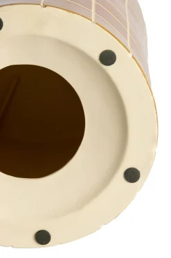 Light en Living Bijzettafel Ø33x44 cm MAUCHO keramiek cognac+crème Best