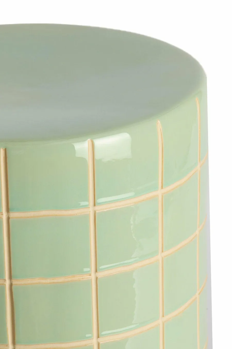 Light en Living Bijzettafel Ø33x44 cm MAUCHO keramiek licht groen+crème Online