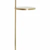 Light en Living Bijzettafel Ø26x76 cm LEDA travertin bruin+brons Discount
